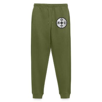Hinduismus Buddhismus Judentum Christentum Islam - Männer Premium Bio Jogginghose - Khaki - Vorne - Thijin (182cm)