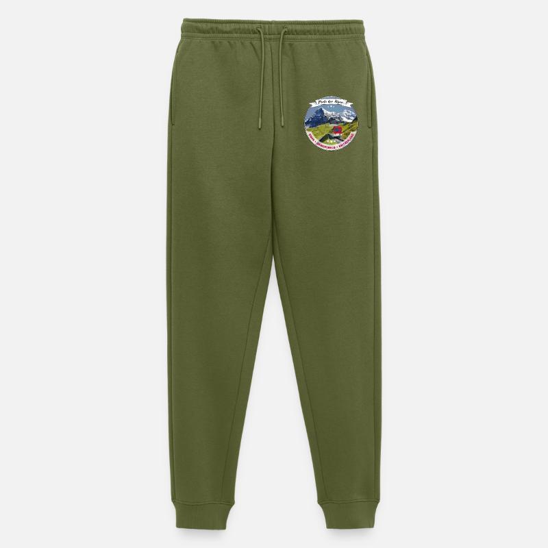 Eiger, Perle der Alpen - Männer Premium Bio Jogginghose - Khaki