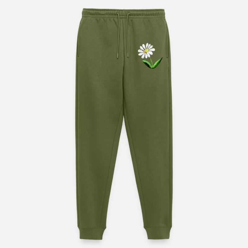 Stolze Marguerite - Männer Premium Bio Jogginghose - Khaki