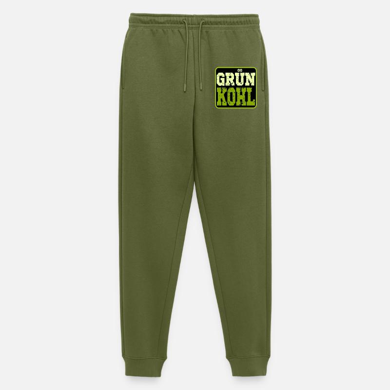 GRÜNKOHL - WINTERGEMÜSE - KOHLGERICHTE - KOHL - Männer Premium Bio Jogginghose - Khaki
