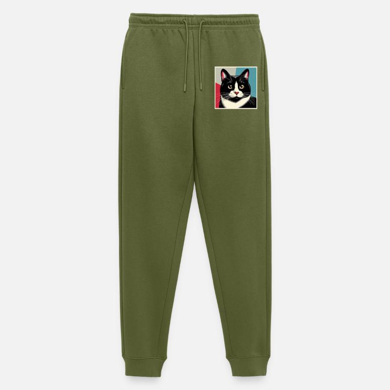 Kat 1 4 - Männer Premium Bio Jogginghose - Khaki