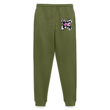 Kreuz - Nö - Nein - Nicht mit mir - Grenzen ziehen - Männer Premium Bio Jogginghose - Khaki - Vorne - Thijin (182cm)