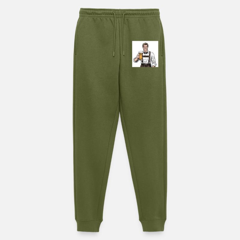 Bierjager im Lederhosen - Männer Premium Bio Jogginghose - Khaki