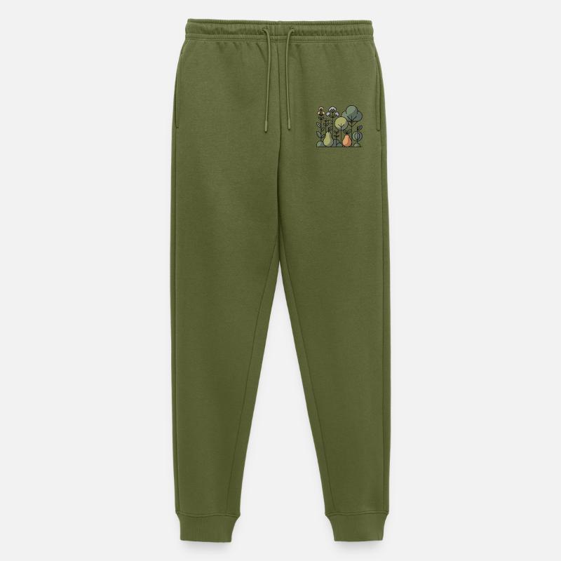 Abstrakter Obstgarten - Männer Premium Bio Jogginghose - Khaki