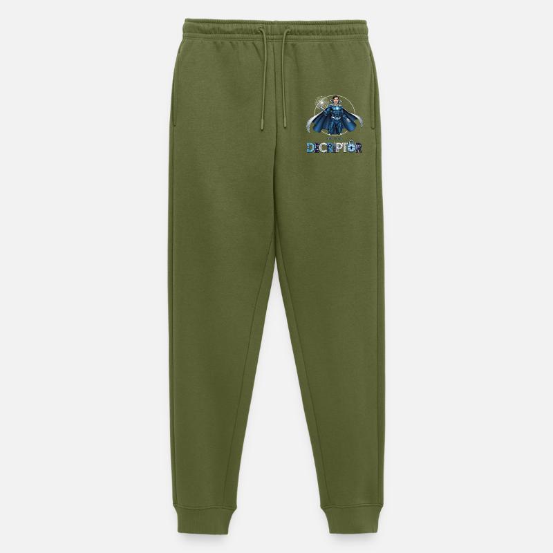 Hero Coder Decryptor - Men's Premium Organic Joggers - khaki
