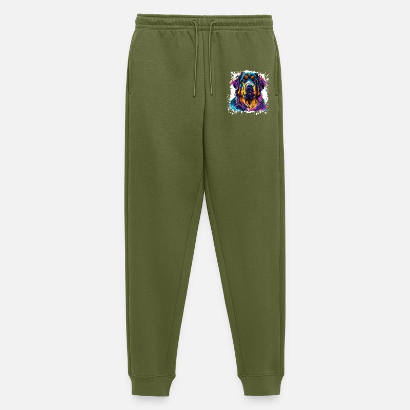 Hund Kunst Tier - Männer Premium Bio Jogginghose - Khaki