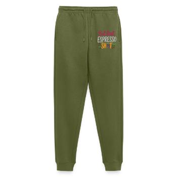 Mais le premier shot d’espresso - Pantalon de jogging Premium bio Homme - kaki - Devant - Thijin (182cm)