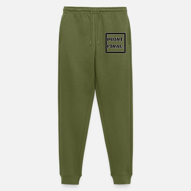 PUNKT SCHLUSS - Männer Premium Bio Jogginghose - Khaki