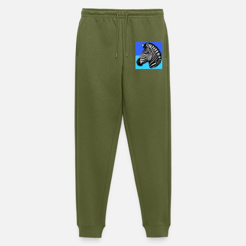 Zebra - Männer Premium Bio Jogginghose - Khaki