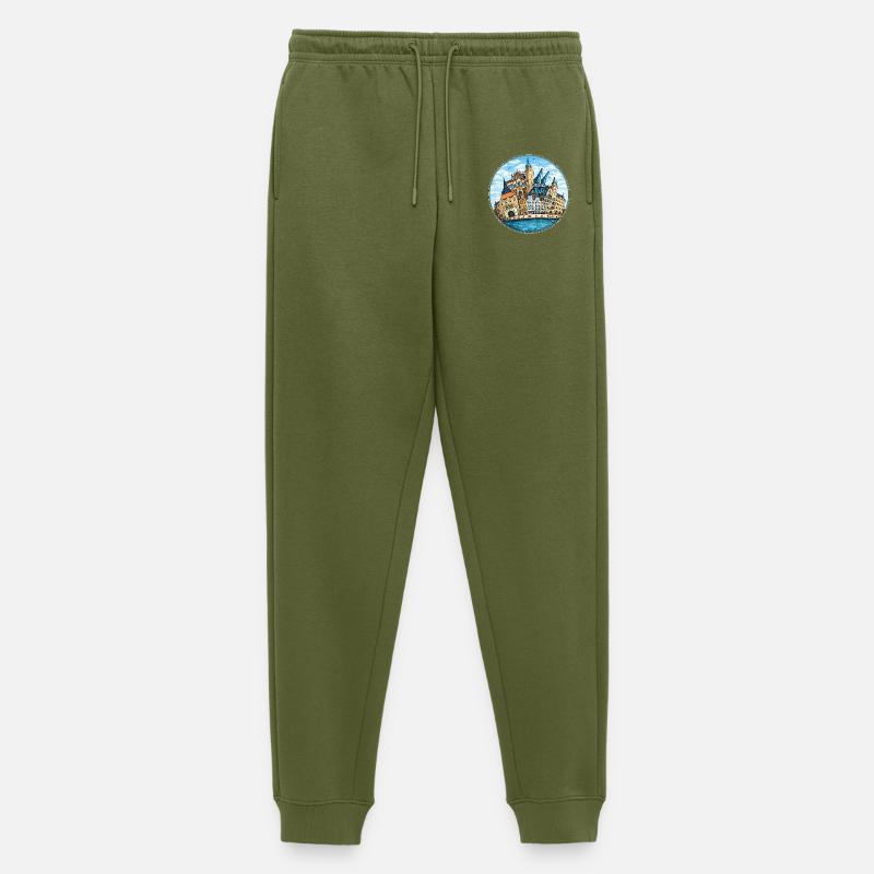 Rostocker Stadansichtssache 2026 - Männer Premium Bio Jogginghose - Khaki