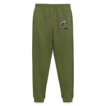 Irischer Wolfshund auf dem Felsen - Männer Premium Bio Jogginghose - Khaki - Vorne - Thijin (182cm)