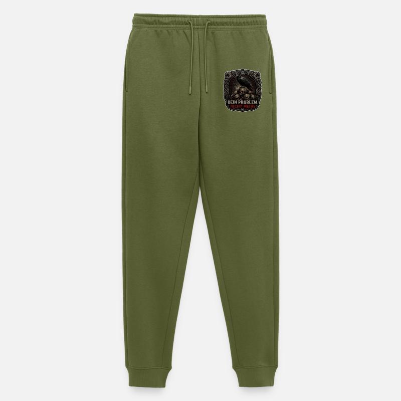 Dein Problem Nicht Meins Gothic Patch - Männer Premium Bio Jogginghose - Khaki