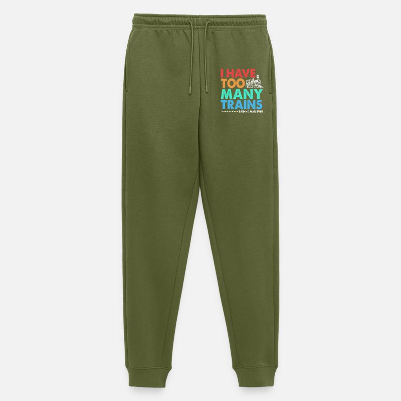 Modelleisenbahn Modellbau Modellbauer - Männer Premium Bio Jogginghose - Khaki