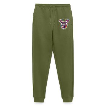Taches de peinture de cerf pour cerfs - Pantalon de jogging Premium bio Homme - kaki - Devant - Thijin (182cm)