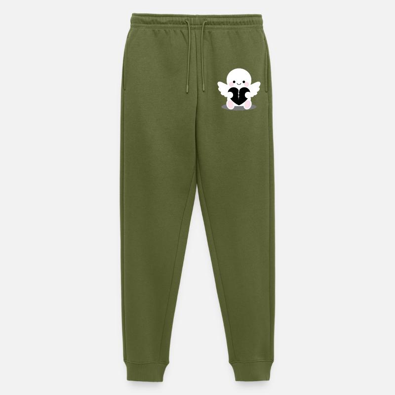 Broken_Angel_Plush_Dark_Cute - Männer Premium Bio Jogginghose - Khaki