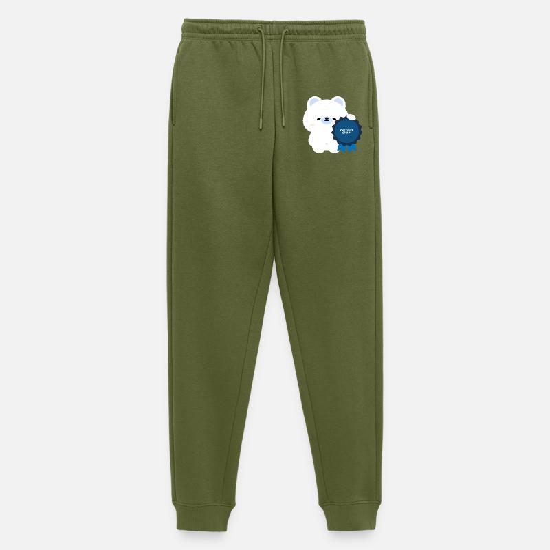 Zertifizierter Chaos-Eisbär - Männer Premium Bio Jogginghose - Khaki