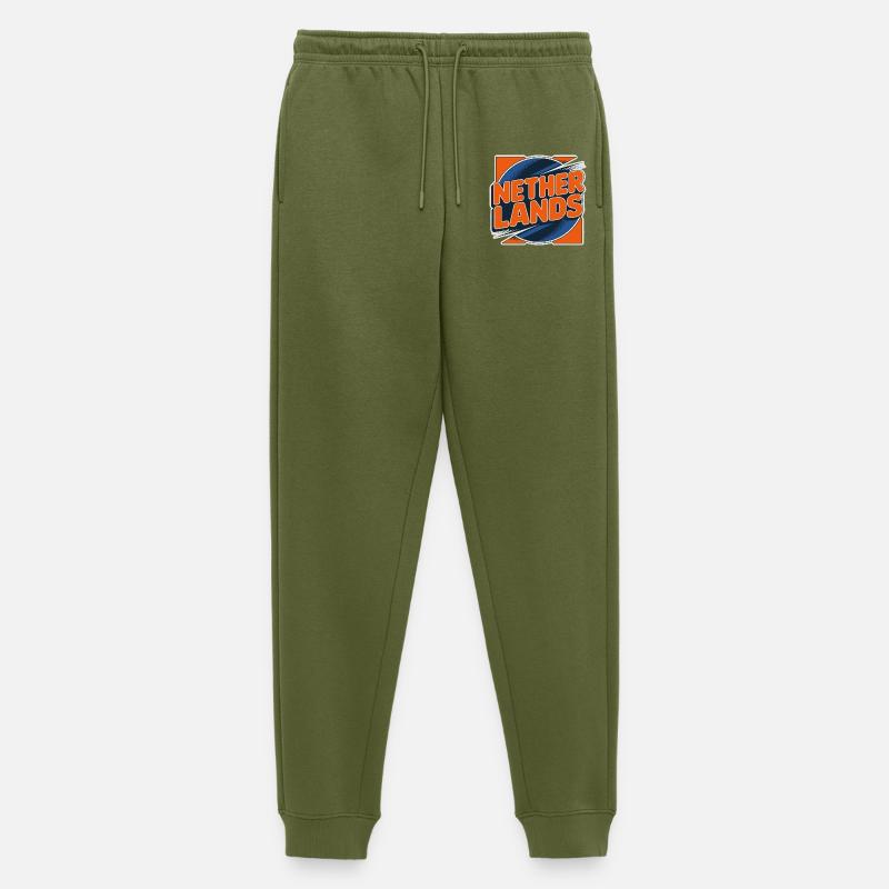 Netherlands - Männer Premium Bio Jogginghose - Khaki
