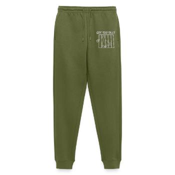 Taube im Käfig – So albern - Männer Premium Bio Jogginghose - Khaki - Vorne - Thijin (182cm)