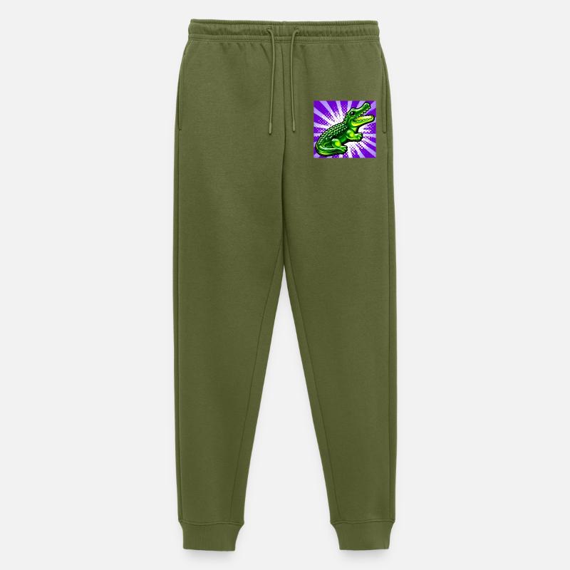 Krokodil - Männer Premium Bio Jogginghose - Khaki
