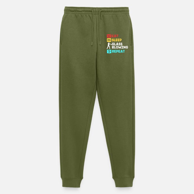 Glasbläser Glas - Männer Premium Bio Jogginghose - Khaki