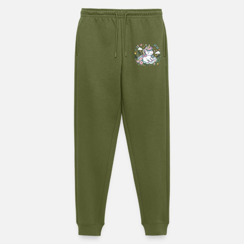 Niedliches Einhorn - Männer Premium Bio Jogginghose - Khaki