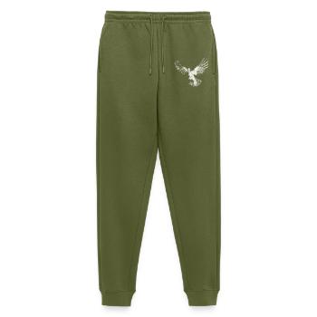 Pigeon | Holy Spirit Shirt | Christian Symbol - Men's Premium Organic Joggers - khaki - Front - Thijin (182cm)