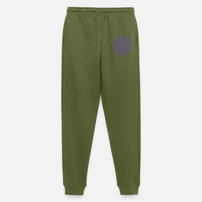 Spirale im hexagonalen Muster - Männer Premium Bio Jogginghose - Khaki