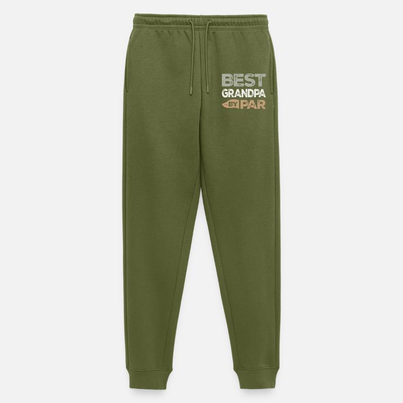 Bedste bedstefar efter par Sjov Golf Bedstefars Ord - Premium økologiske joggingbukser til mænd - khaki