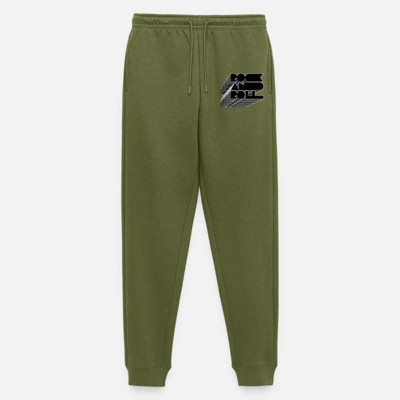 Rock-Roll-Linien - Männer Premium Bio Jogginghose - Khaki