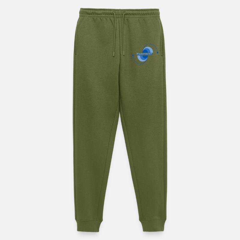 Hyperactive - Men's Premium Organic Joggers - khaki