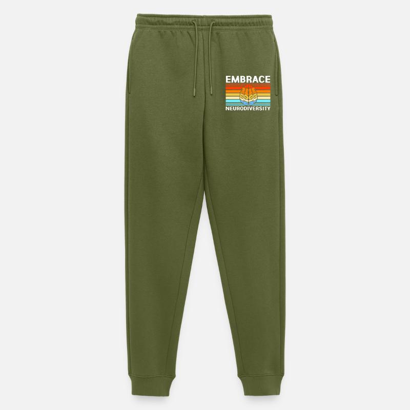 Autismus Autist ADHS Asperger Neurodiversity - Männer Premium Bio Jogginghose - Khaki
