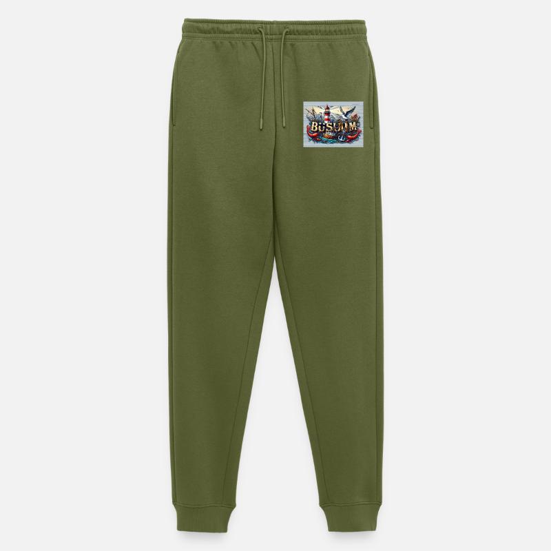 Buesum_Wandbild - Männer Premium Bio Jogginghose - Khaki