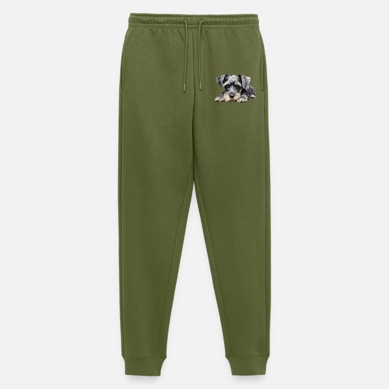 Miniature Schnauzer - Männer Premium Bio Jogginghose - Khaki