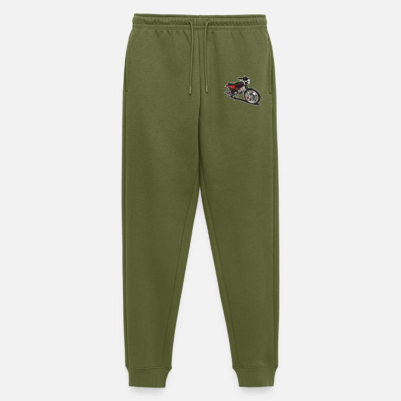Illustration // Moped - Männer Premium Bio Jogginghose - Khaki