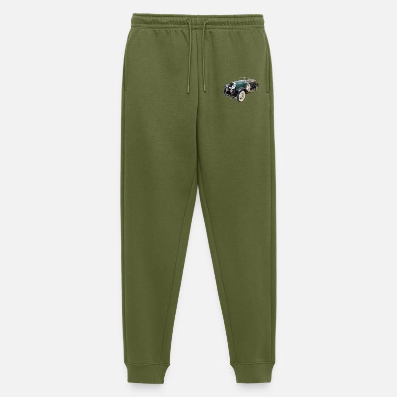 Historisches Auto - Männer Premium Bio Jogginghose - Khaki