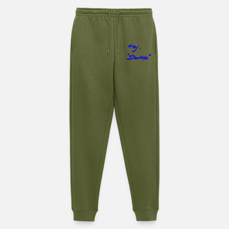Begrüßung - anders - schwedisch - Männer Premium Bio Jogginghose - Khaki
