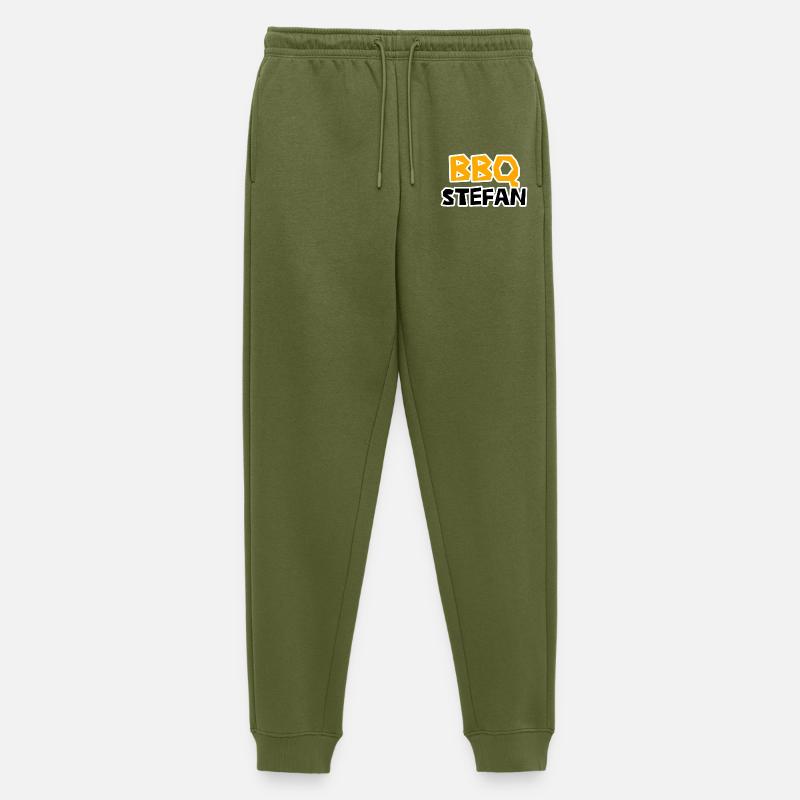 STEFAN BBQ Designer - Männer Premium Bio Jogginghose - Khaki