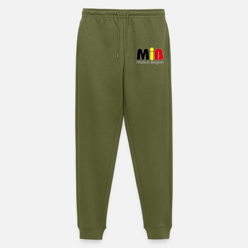 MiB Made in Belgium – Version 2018 - Männer Premium Bio Jogginghose - Khaki