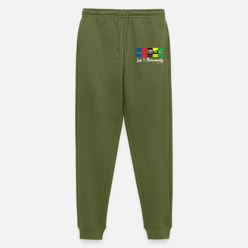 Die 5 Monumente - Radrennen - Männer Premium Bio Jogginghose - Khaki