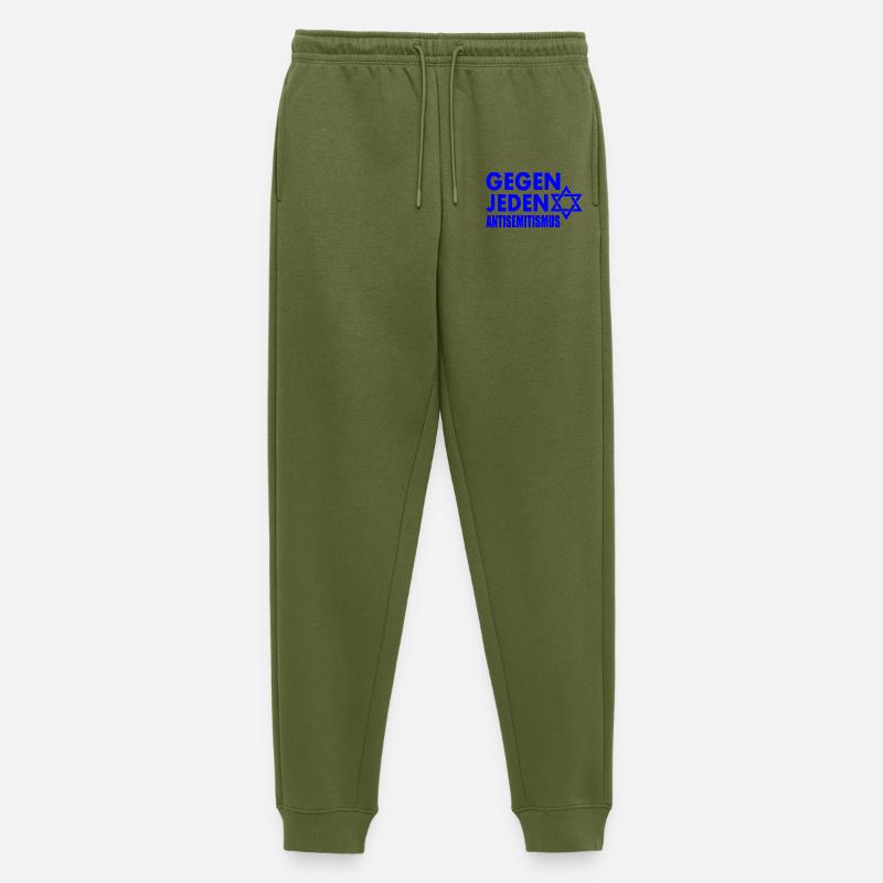Gegen jeden antisemitismus - Männer Premium Bio Jogginghose - Khaki