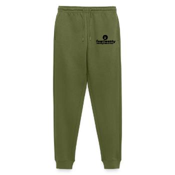 Cannabis 420 Weed Smoke Vape Chill Festival Wear - Men's Premium Organic Joggers - khaki - Front - Thijin (182cm)