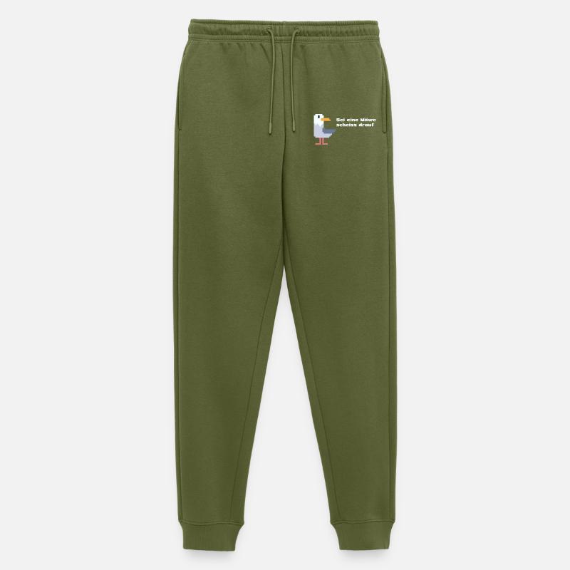 sei eine pixel Möwe - Männer Premium Bio Jogginghose - Khaki