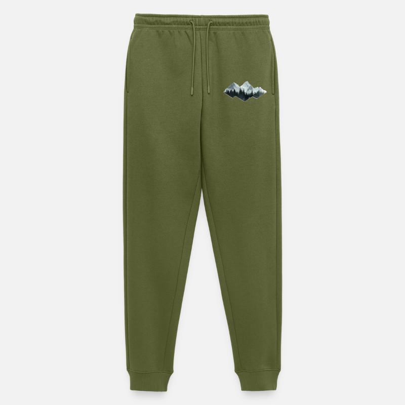 Wald Berge - Männer Premium Bio Jogginghose - Khaki