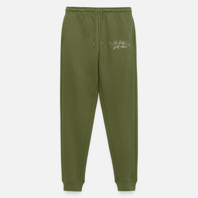 No Hate Just Vibes - Männer Premium Bio Jogginghose - Khaki