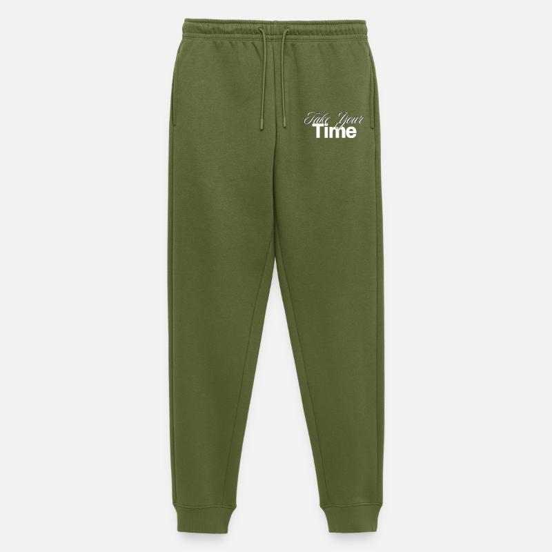 Take Your Time Design - Männer Premium Bio Jogginghose - Khaki