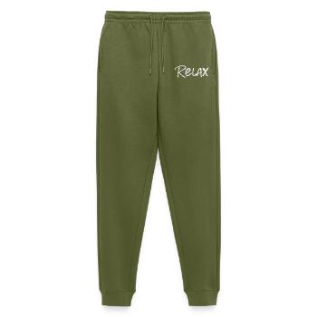 Relax Just Relax - Männer Premium Bio Jogginghose - Khaki - Vorne - Thijin (182cm)