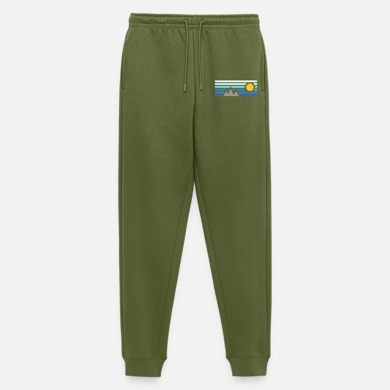 Berge - Männer Premium Bio Jogginghose - Khaki