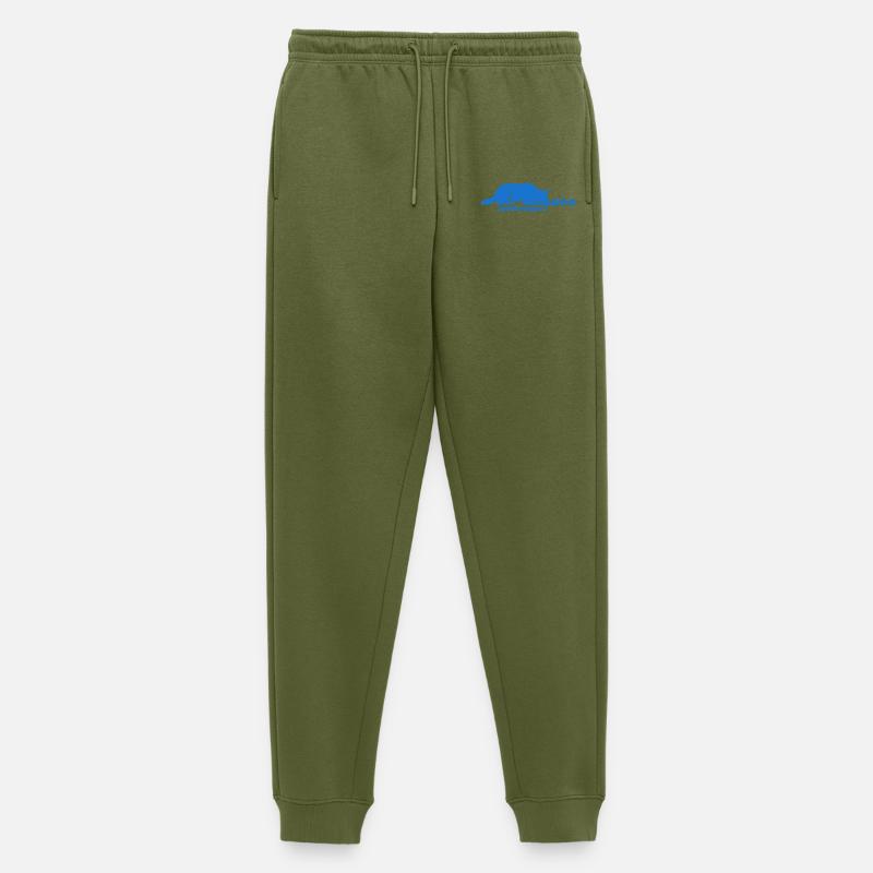 SHS Logo blau - Männer Premium Bio Jogginghose - Khaki