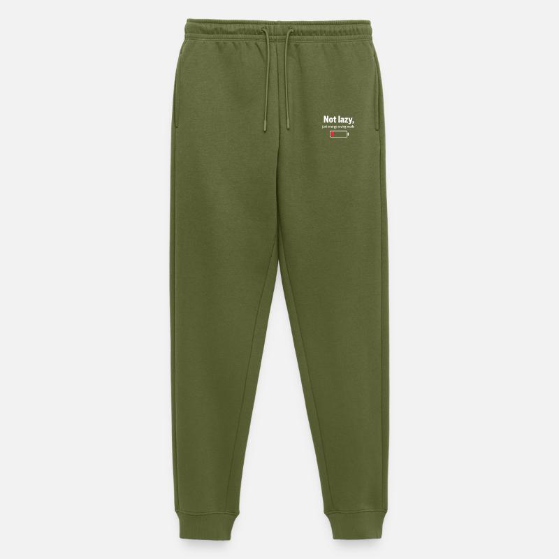 Nicht Fauler Energiemodus Tee - Männer Premium Bio Jogginghose - Khaki