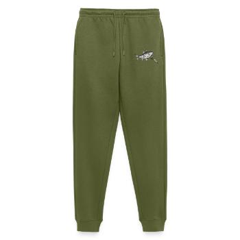 Rotauge Plötze Fisch Rute Angeln Ink - Männer Premium Bio Jogginghose - Khaki - Vorne - Thijin (182cm)